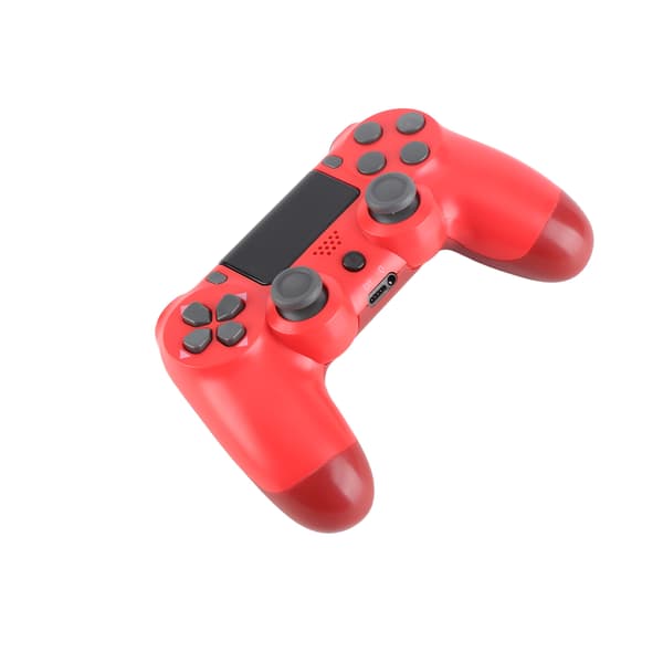 Trådløs Controller Gamepad med Touch Screen Audio Funktion USB Kabel til PS4 / PS4 Pro / PS4 Slim Rød