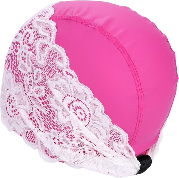 Vanntett badehette for kvinner holder jenters hår tørt silikon sklisikker elastisk komfortabel elegant badehette wrap