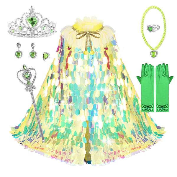 Paillet-kappe og prinsessekrone-sæt til piger til fotorekvisitter og kostumer CAP-H01 Crown Set 4 One size fits all children