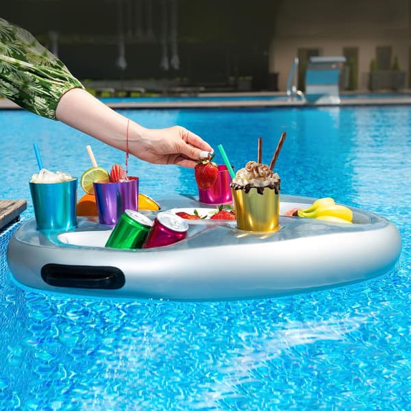 Drik Floaties Pool Flydende Drikkeholder 70,1x50 cm Pooltilbehør Pool Drikke Flydere