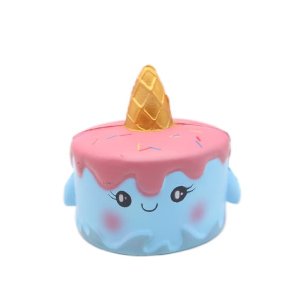 Sæt med 2 Unicorn Cake Unboxing bløde legetøj, Kawaii bløde legetøj til K