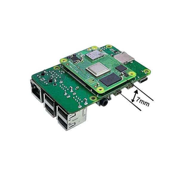 Til Cm4 Io Base Plate Cm4 Til 4b Adapterkort Udvidelseskort Cm4 Til Pi4b Adapter Med Kabinet