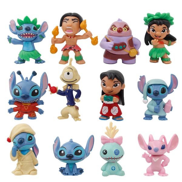 Stitch Alien Blind Box Minifigur, Samlerobjekt PVC-legetøj til fans og udstilling, 5-7 cm tilfældigt design 5-7CM