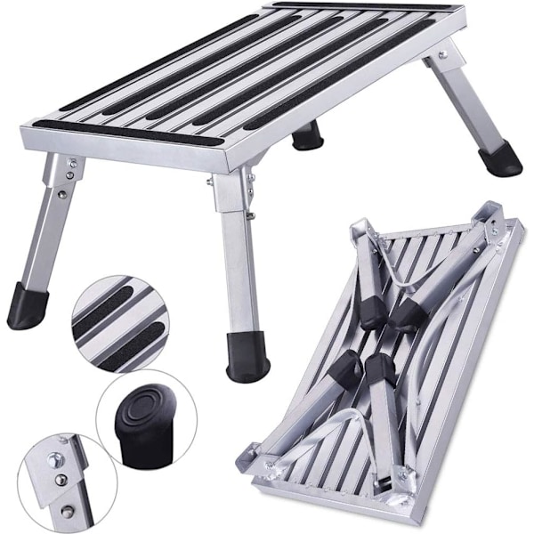 47x30x23cm Aluminium Foldbar Trinbræt 1 Trin Arbejdsplatform Max.