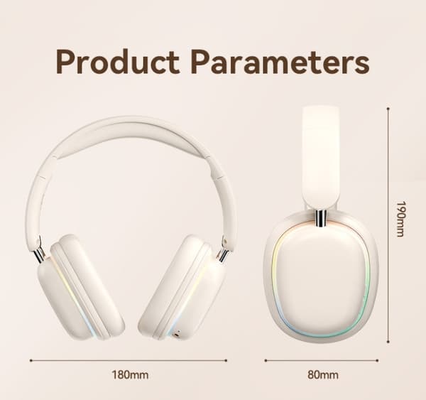 Trådløse Bluetooth-hodetelefoner Over Øret Støyreduserende Gaming Headset med Mikrofon Rosa
