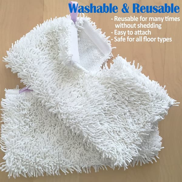 4-pak Mikrofiber Moppputer, Erstatning for Shark Dampmopp