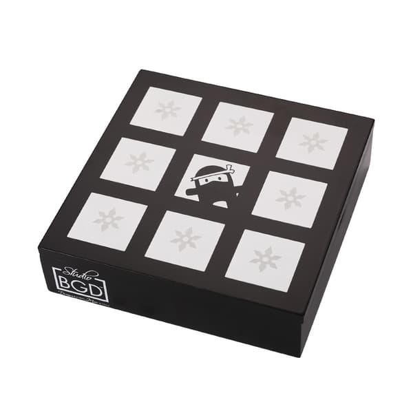 Lastulevy Tic Tac Toe -lautapeli lelu OX puinen