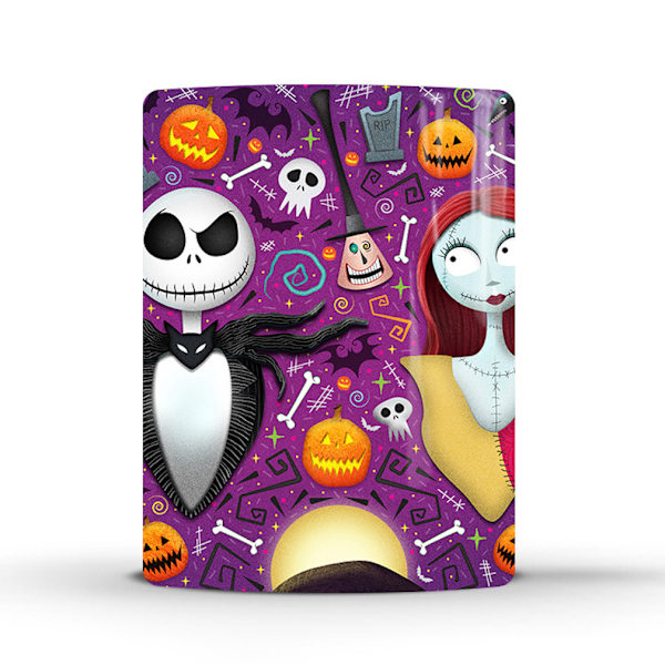 Halloween Farveskiftende Kopsæt Keramisk Kaffe Kop Termisk Tekop Nyhed Gave