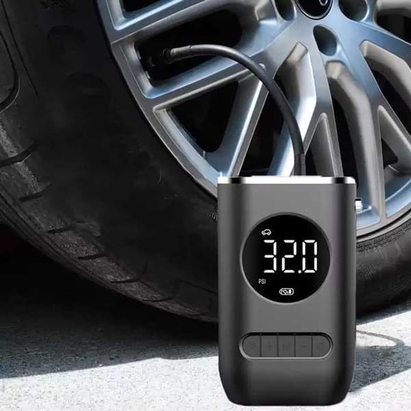 Bærbar elektrisk cykelpumpe - 10,3 bar USB genopladelig luftkompressor til scootere, biler og cykeldæk