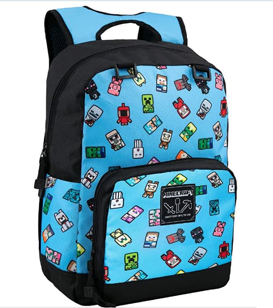 Minecraft ryggsäck creeper ender drake fackla diamant hacka junior högstadieelever barns ryggsäck Gray draft green schoolbag