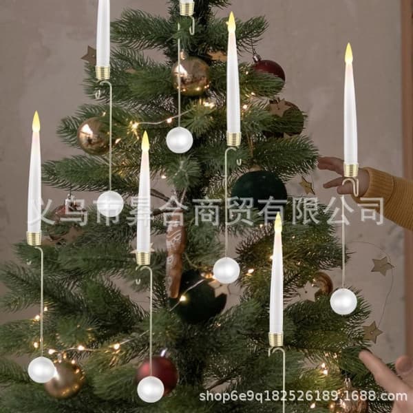 Julelys Innendørs festlig atmosfære dekorasjon lys Juletrepynt Snowflake 6pcs