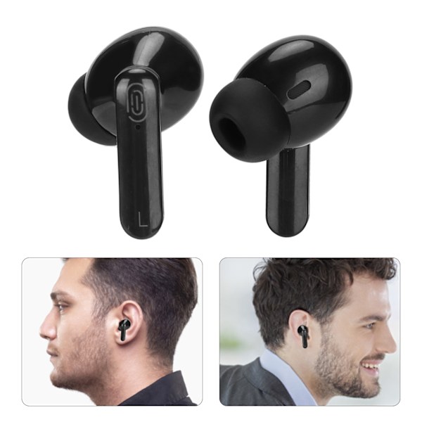 Språkoversettelseshodetelefoner Multifunksjon 144 Språk Bluetooth Språkoversettelsesenhet for Reise Shopping Svart