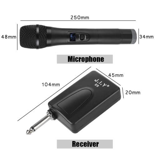 Universal VHF Trådløs Håndholdt Mikrofon med Modtager til K