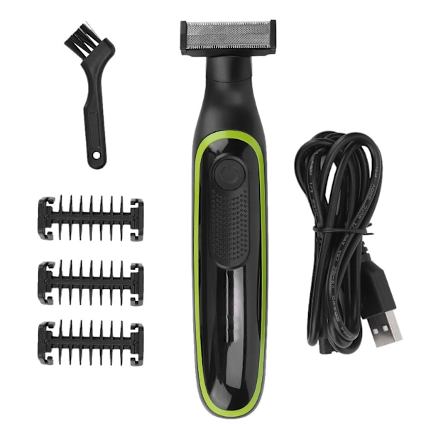 Ammattimainen USB-ladattava sähköparranajokone parranmuotoilija reunakammalla V-017