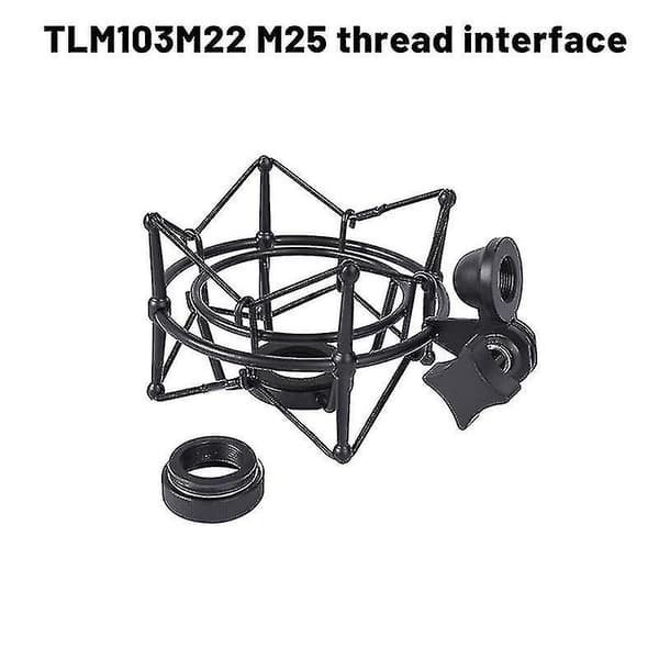 TLM103 Mikrofon Shock Mount Justerbart Monteringsopptak Mikrofonstativ Metallbrakett Pod Mikrofon Sta