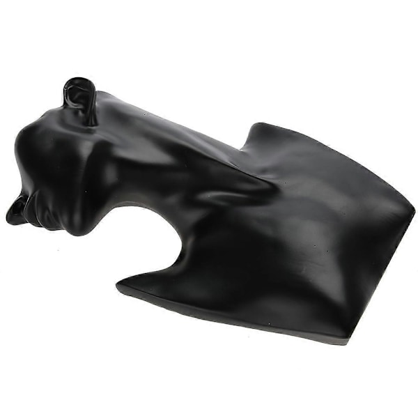 Halskæde Øreringe Holder Mannequin Hoved Buste Stand Model Butik Smykke Display Stativ Sort