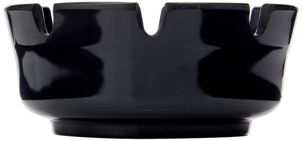 Askkopp Fyrkantig - Rund Plast - Svart, 10 * 4.5CM