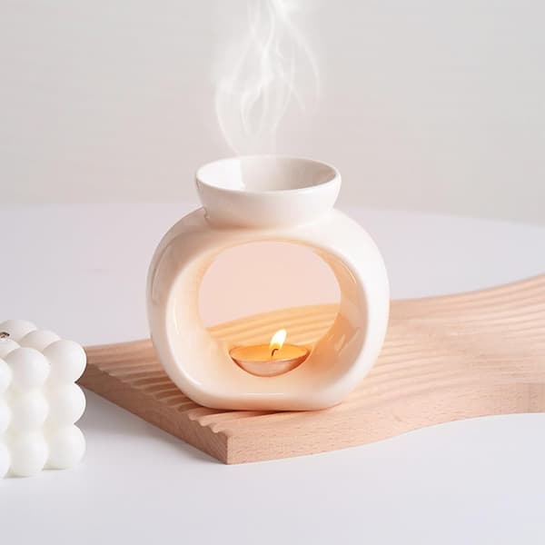 Æterisk oliebrænder diffusere til stearinlys duftende smelter voks smelter blid varme duftende smelte kit keramiske diffusere til afslappende aromatisk atmosfære