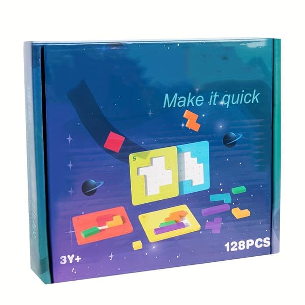 2-Størrelses Rum Planet Plys Solsystem Univers Planet Elskere Gave - Bløde Polyester Udstoppede Dyr med 8 Farvemuligheder, Holdbart Rum-Tema De 108 Building Blocks+20 Cards