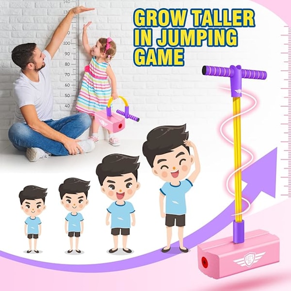 CG Pogo Jumper för Barn 3-12 År, Skum Pogo Stick för att Främja Tillväxt & Utomhuslek