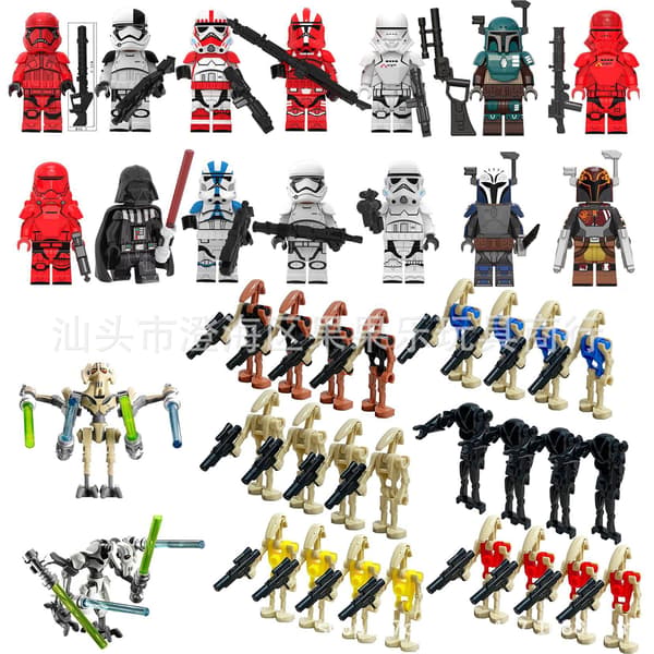 Star Wars kamprobot soldater børns byggeklodser legetøjsposer 40PCS Planet Set 1