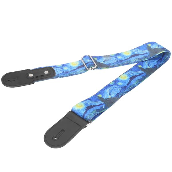 Gitarrband Nylonband Andningsbart Musikinstrument Tillbehör för Akustisk/Elgitarr Bas 5cm Star Series
