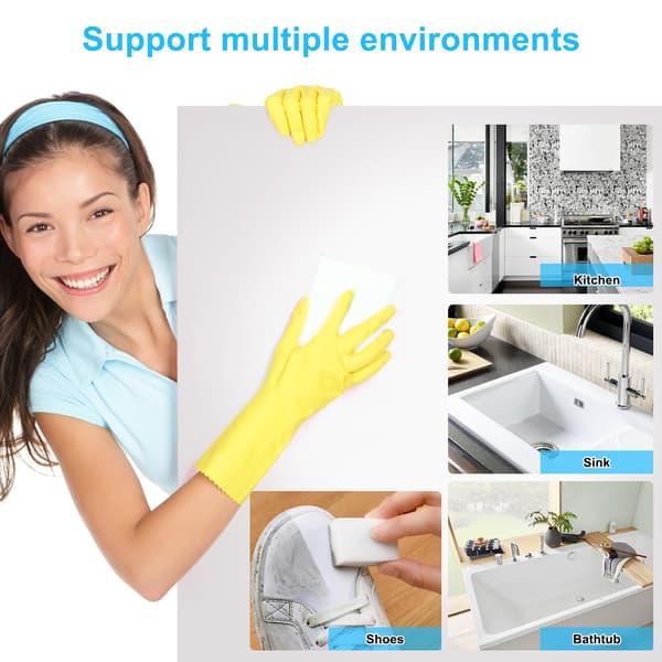 2X Density Magic Sponge Eraser Multifunktionel Rengøringssvamp til Køkken og Opvask Velegnet til Møbler Ekstra Tyk Holdbar