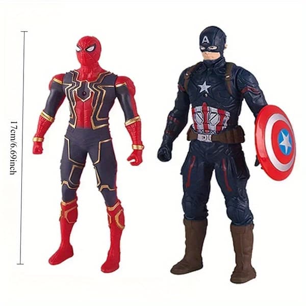Marvel 17cm Animert Figur Spider-Man Hulk Action Figur Iron Man Tegneserie Julegave, Marvel Fan Samleobjekt, Samleobjekt Action Thanos