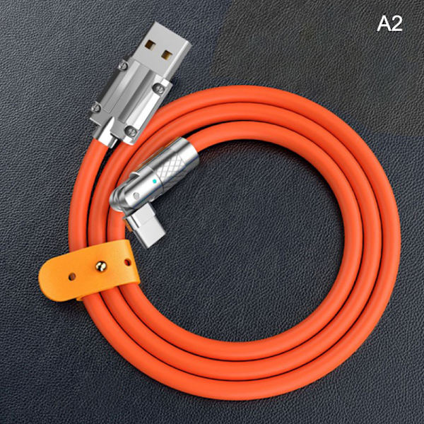 120W 6A Supersnabbladdning Typ-C flytande silikonkabel Snabbka for Type C