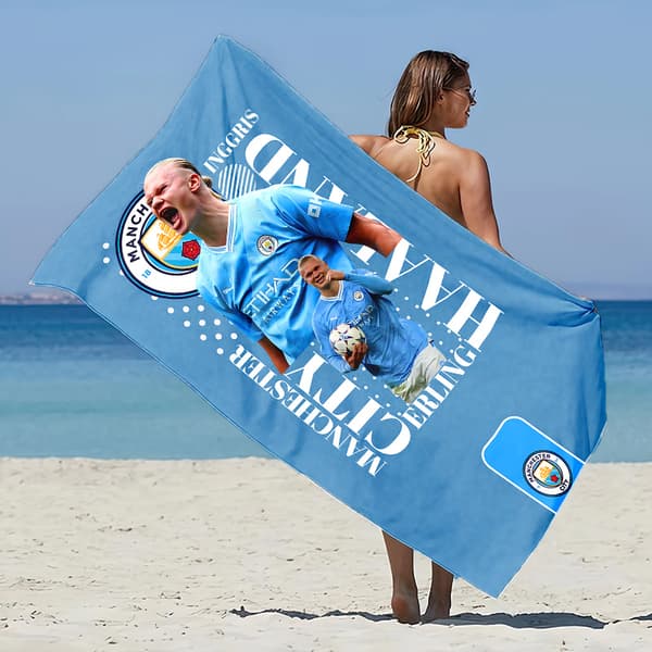 Erling Haaland strandhandduk 24 70×150cm