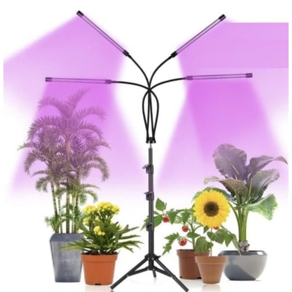 Vekstlys med Stativ / Vekstlys - 4 LED Paneler