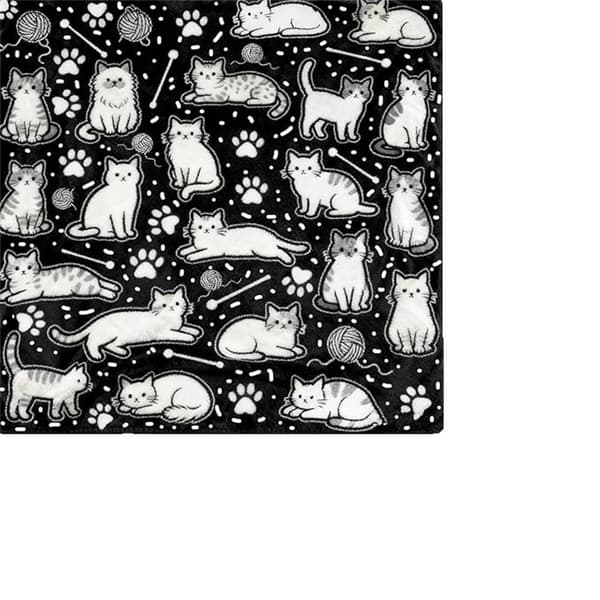 DIY Målar-Doodle Fleecfilt, Kreativ Handmålad Linjekonst Pläd för Vuxna och Barn, 3 Storlekar 9 9 70x100