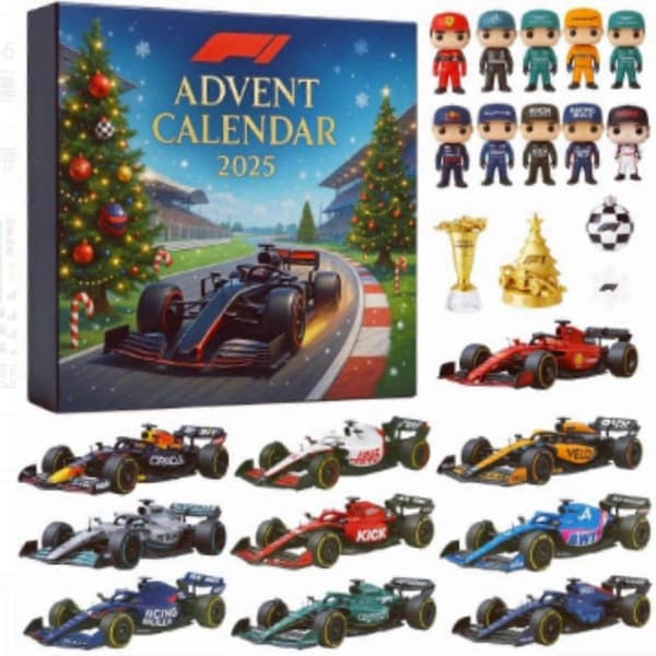 Julekalender Formel Racing 2025 – 24 Dage Bilmodeller & Julegave til Bilentusiaster