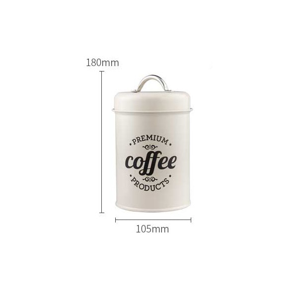 Slikdåse Kaffe og lufttæt kaffeopbevaring Rund kaffedåse Kaffe