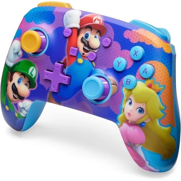 Trådlös handkontroll - POWER A - Nintendo Switch - Super Mario Splash Heroes