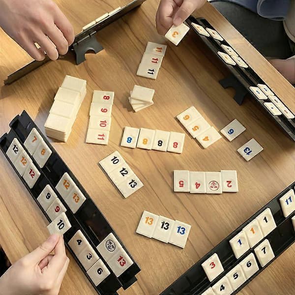 Rummy Spil Rummy Brætspil til 2 til 4 spillere sæt med pose