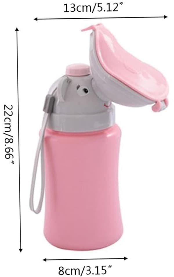 Bærbart reisepotte for barn, bilcampingurinal med lekkasjesikker forsegling Light blue-gray