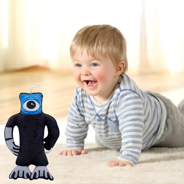 Poppy Playtime Kapitel 5, Nightmare Critters Plyschleksak, 25 cm Monsterspelskaraktär, för Fans, Barn & Vuxna. Black Plush