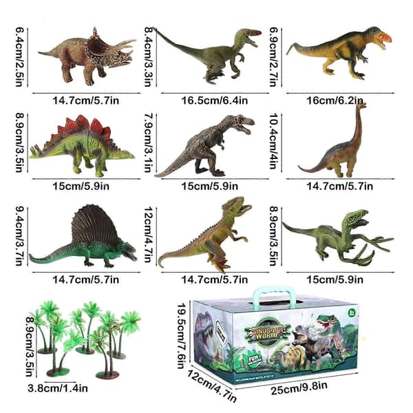 Dinosaurleker Gaveeske Sett Gutter Barn Simuleringsmodell Søt Dinosaur Gutter Jenter Leker Lekesett