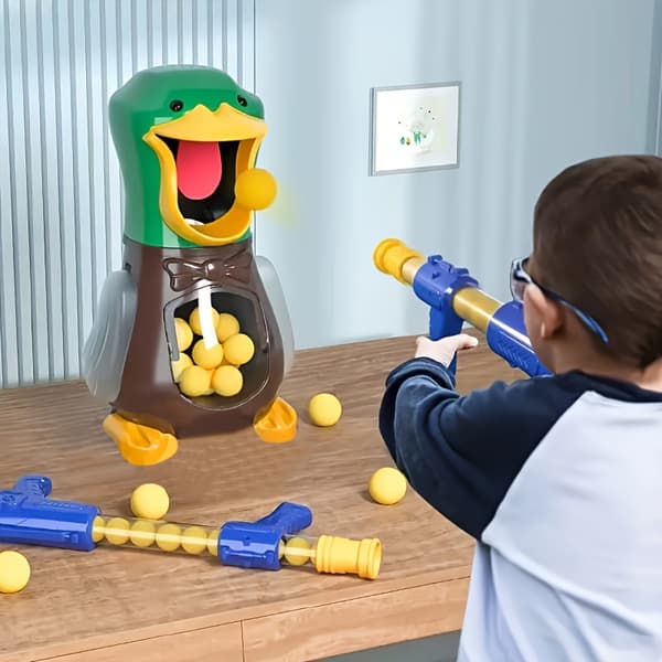 Luftdrivet ankskjutningsspel för utomhuslek 2 Gun + 24 Soft bullet