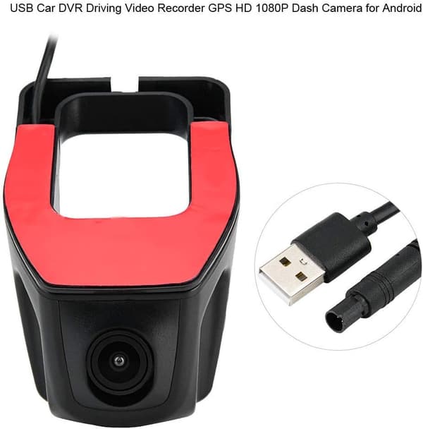 Universal USB Bil DVR Kjøreopptaker GPS HD 1080P Dash Cam HD Front for Android Ryggekamera System