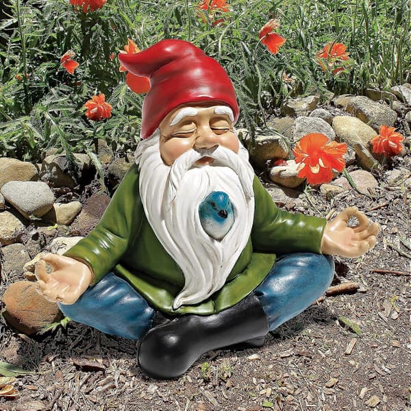 Salgsfremmende Zen Have Statue, 14 cm, Polyresin, Fuld Farvepalette