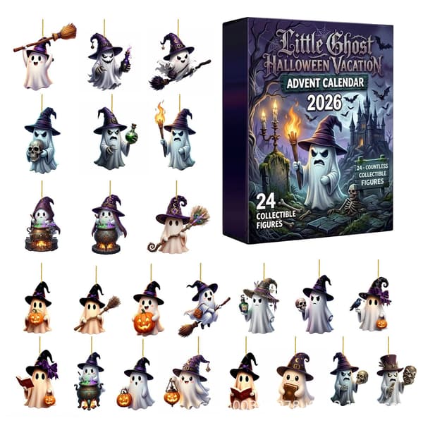 Havsglas Tomte Adventskalender 2026 – Liten Tomte Julnedräkning Evil Duck
