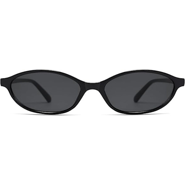 Retro Ovala Cat Eye Solglasögon för Kvinnor Y2k Trendiga Smala Solglasögon Designer Solglasögon AR82253