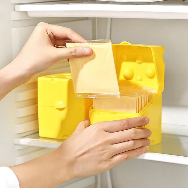 Flip-Top Osteskivebeholder Stor Kapasitet Osteskivebeholder Husvarmingsgave