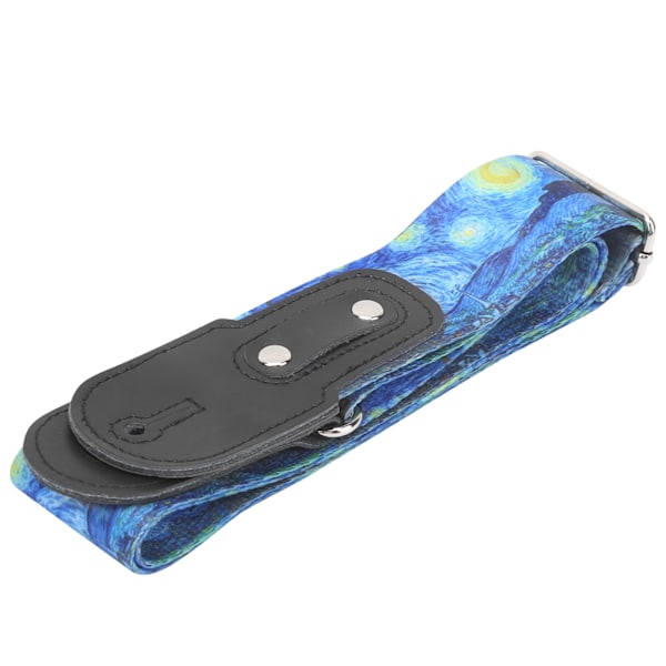 Gitarrband Nylonband Andningsbart Musikinstrument Tillbehör för Akustisk/Elgitarr Bas 5cm Star Series
