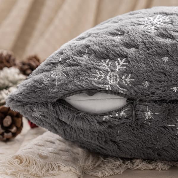 Jul Kuddfodral Set Om 2 Dekorativa Julkuddar 45x45 cm Festlig Heminredning