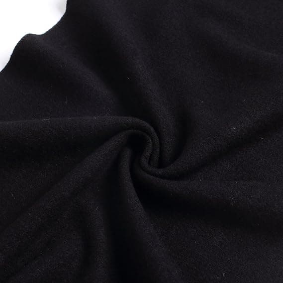 Sort Vinterhalstørklæde Til Kvinder Og Mænd Imitation Cashmere Blødt Varmt Modetilbehør 178x30 cm