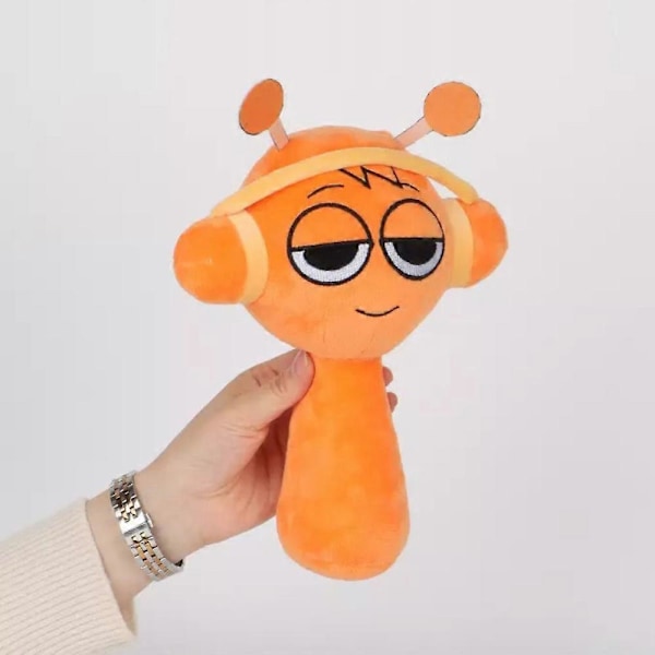 Sprunki Plysj, Sprunki Spill Plysj, Wenda Sprunki, Grå Sprunki, For Voksne og Barn orange