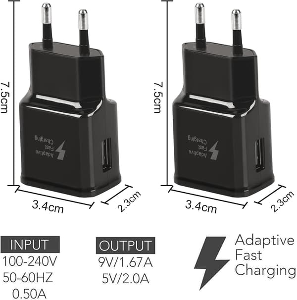 4-pak 5V-2A USB-strømadapterstik Universal hurtigoplader